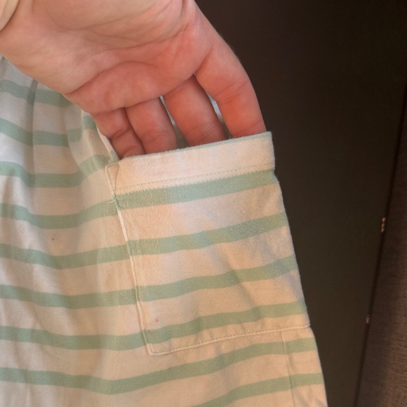 Hanna Andersson mint Green and White Striped Dress - Picture 3 of 5